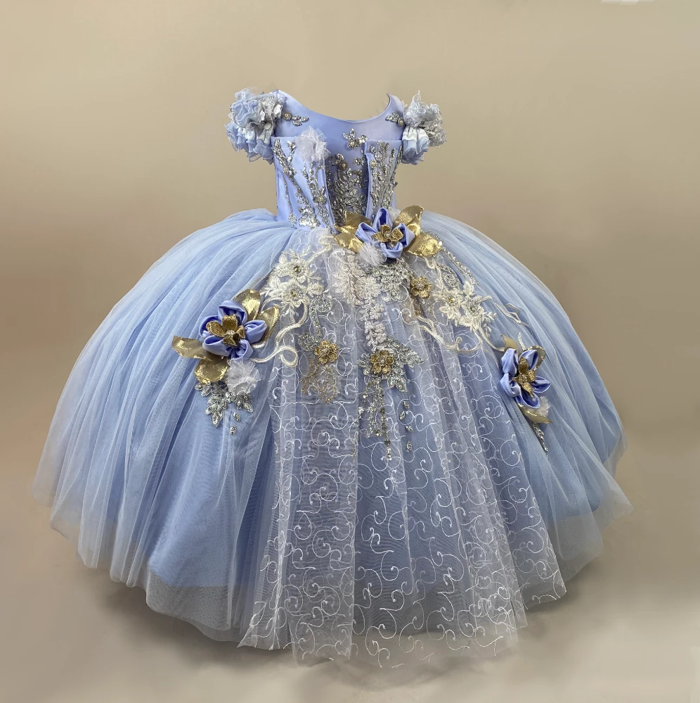 Victoria Light Blue ball Gown Dress