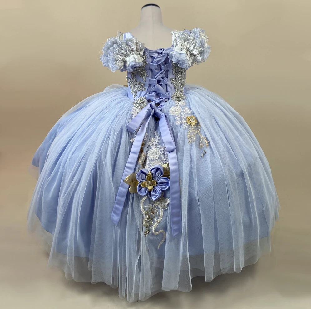 Victoria Light Blue ball Gown Dress