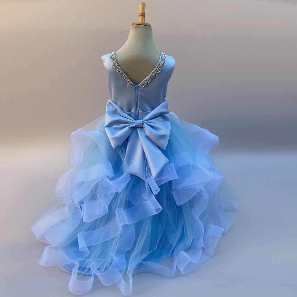 Isabella Sky Blue Ball Gown