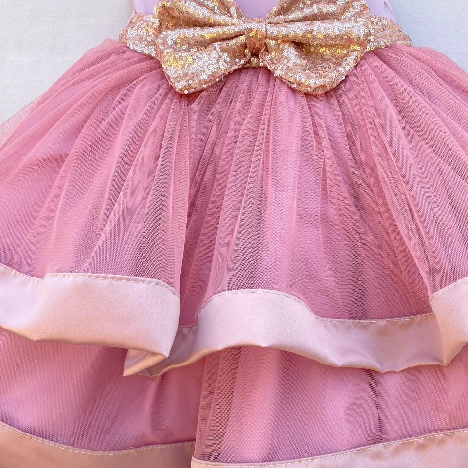Gweneth blush pink tulle dress dress