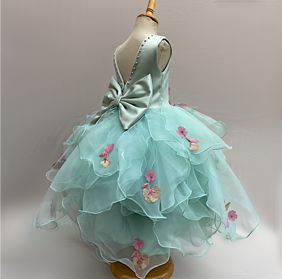 Penelope ruffled floral dress