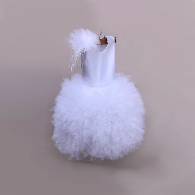 Emmelene white tutu dress