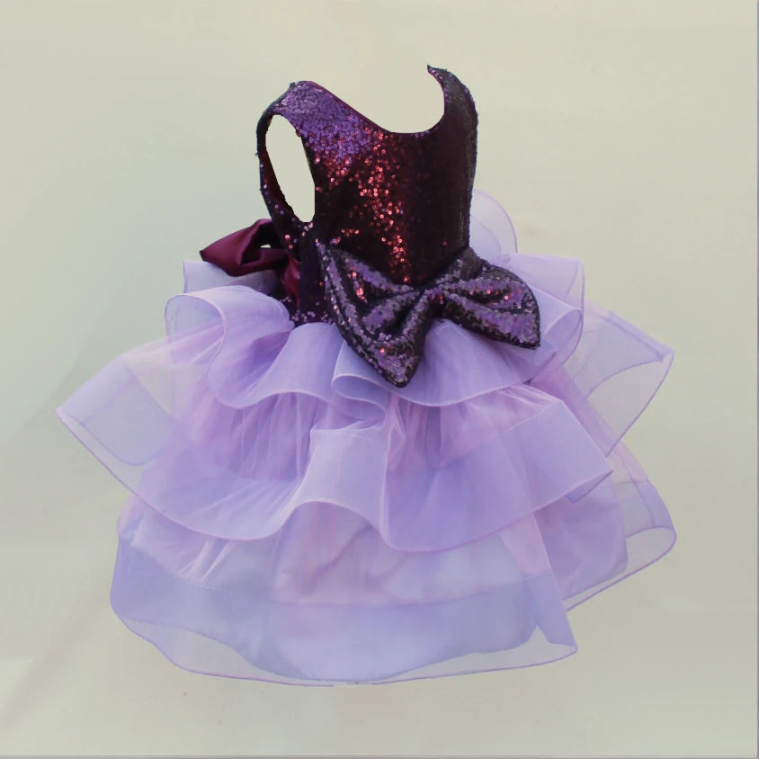 Danica purple sequin tutu dress