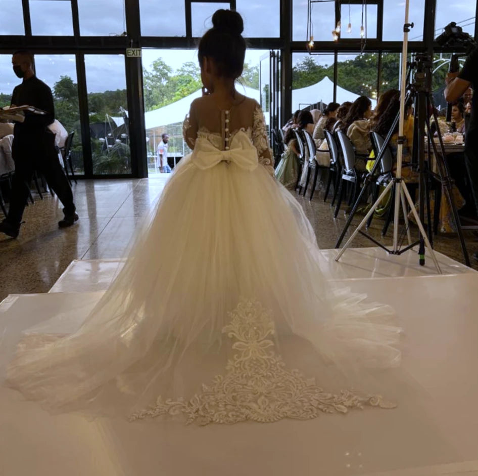 Priya couture flower girl dress