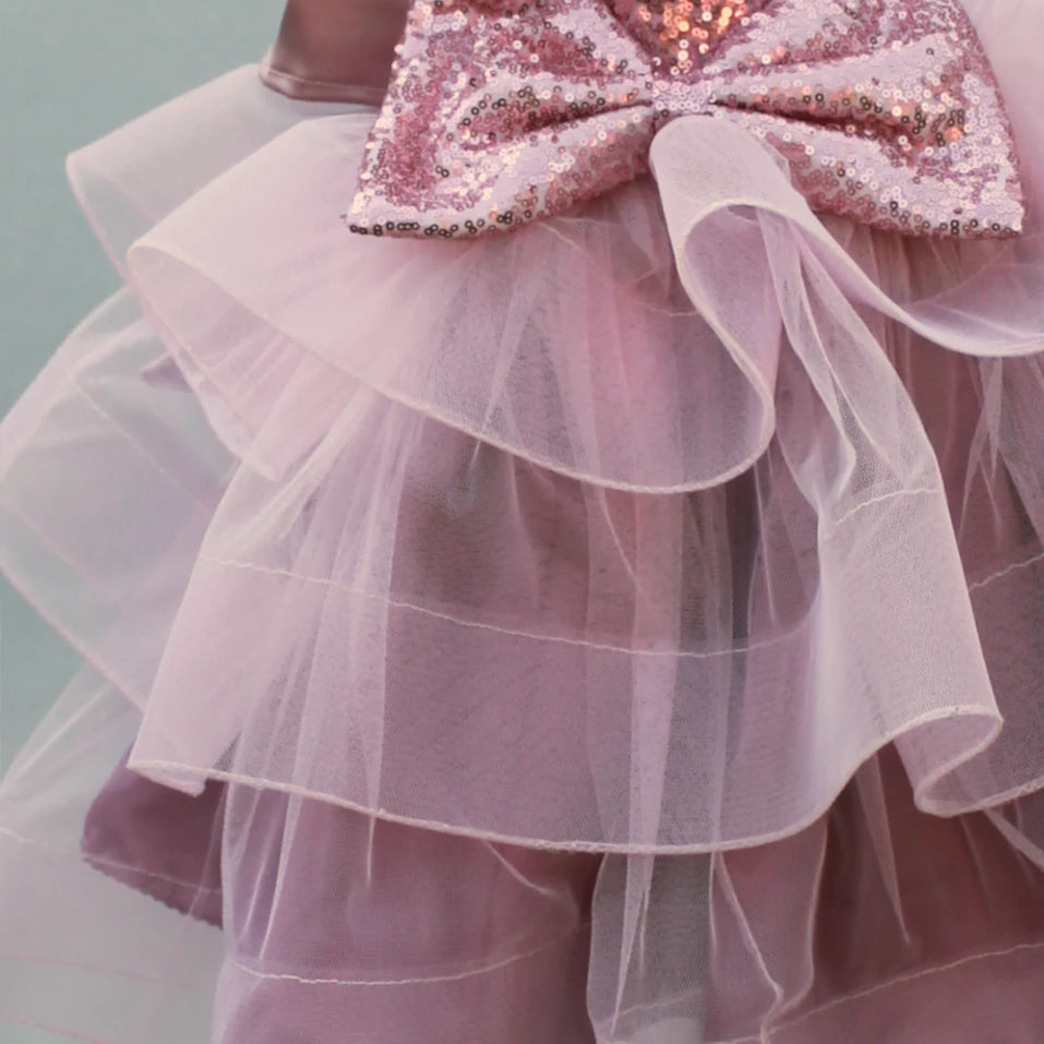Calista Pink Sequin Tutu Dress