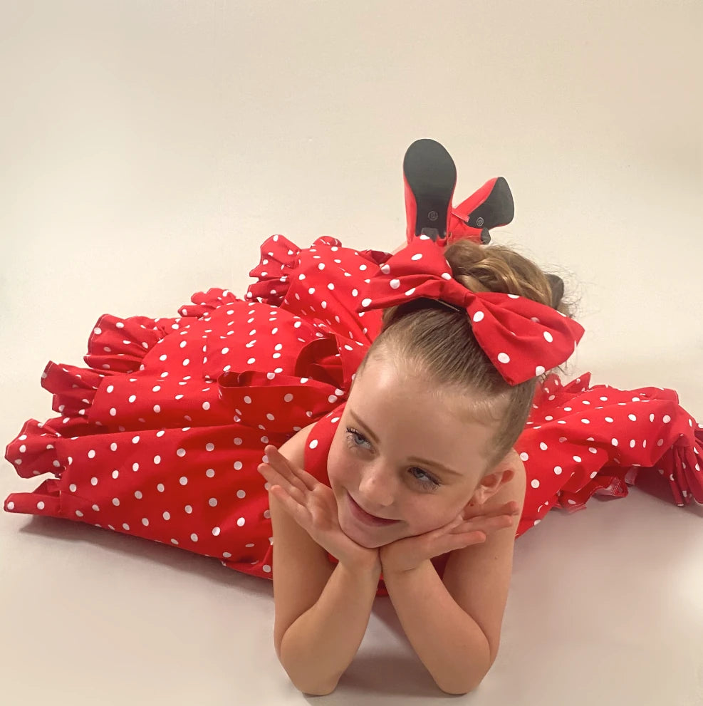 Red Polka Dot Twirl Dress