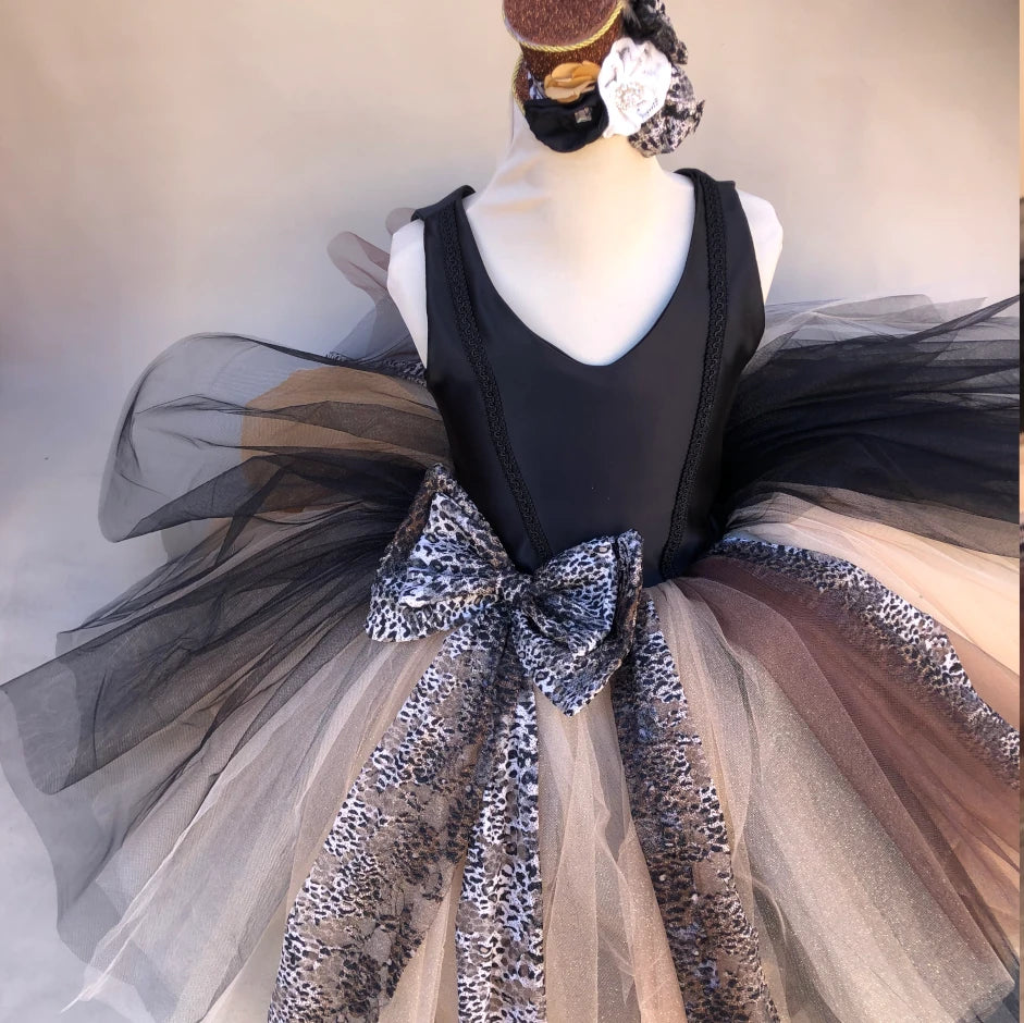 Viola safari animal print tutu dress