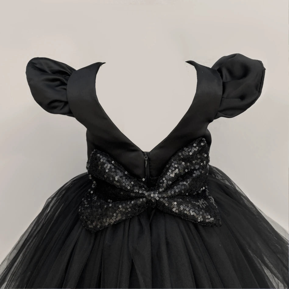 Casandra Open Back Black Formal Tutu