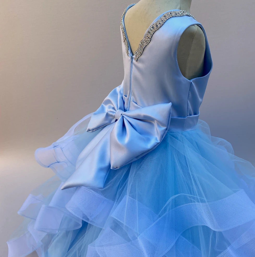 Isabella Sky Blue Ball Gown