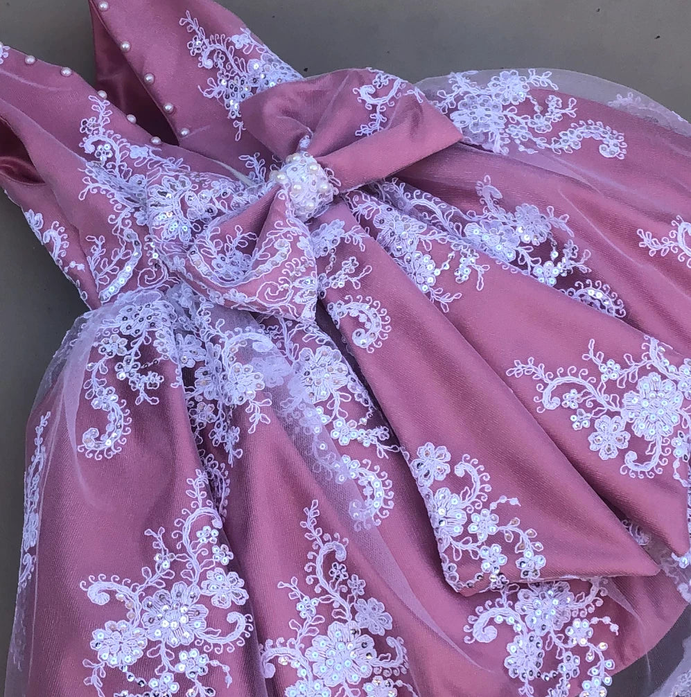 Brinley high low lace dress