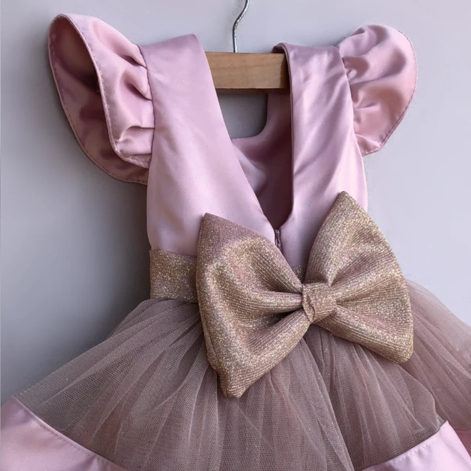 Brea blush pink party dress