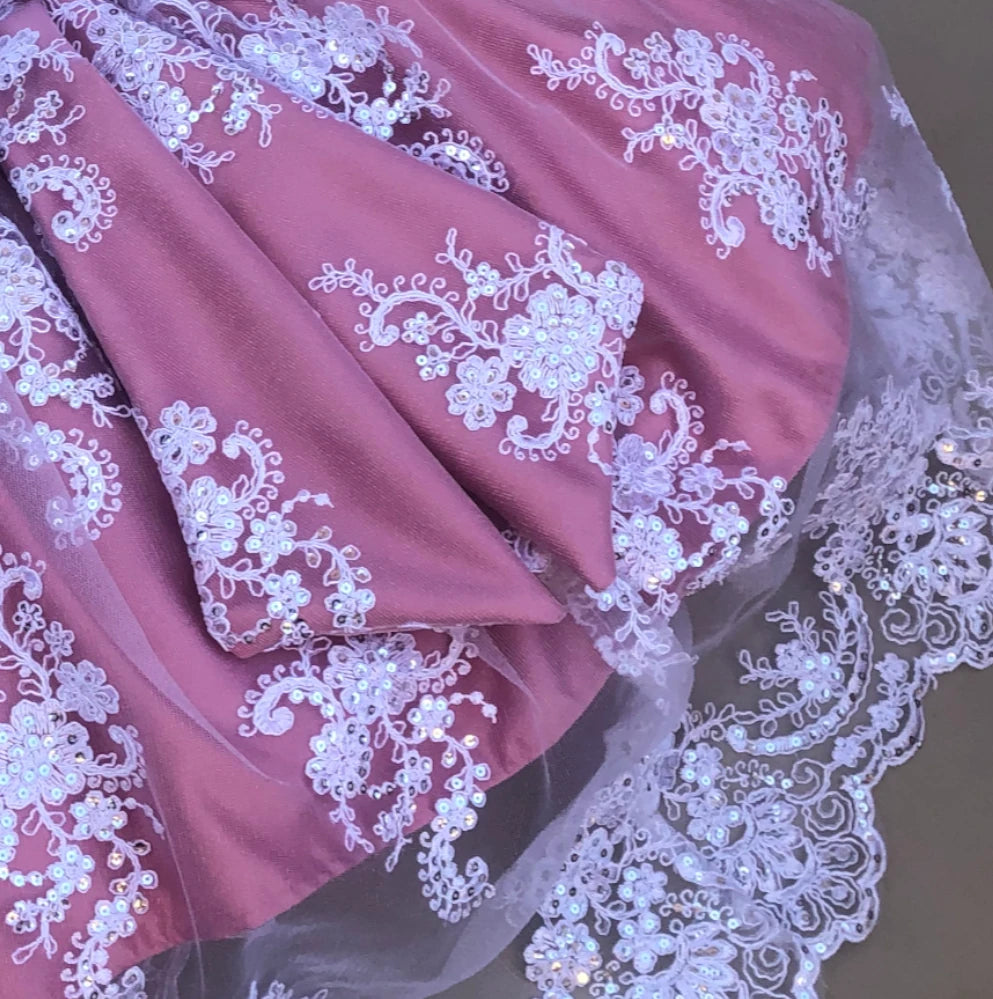 Brinley high low lace dress