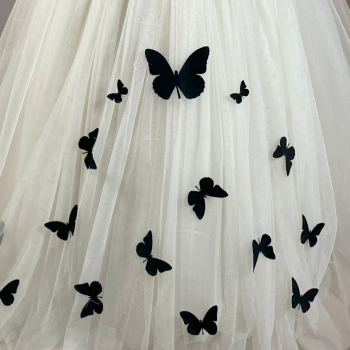 Juniper Black Butterfly Gown
