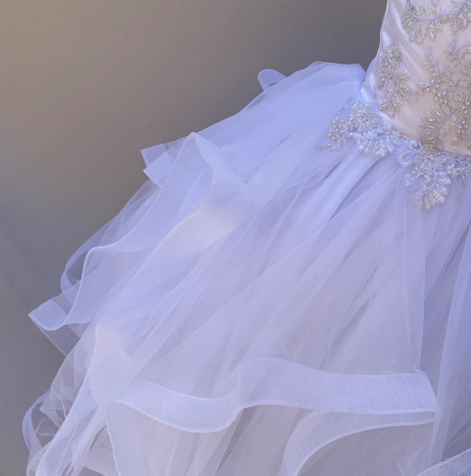 Naya white ball gown dress