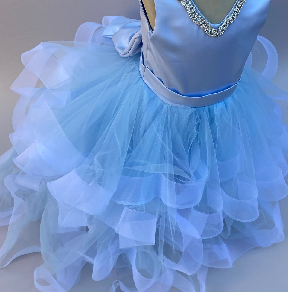 Isabella Sky Blue Ball Gown