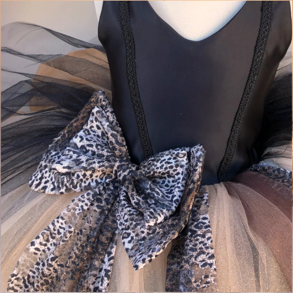 Viola safari animal print tutu dress
