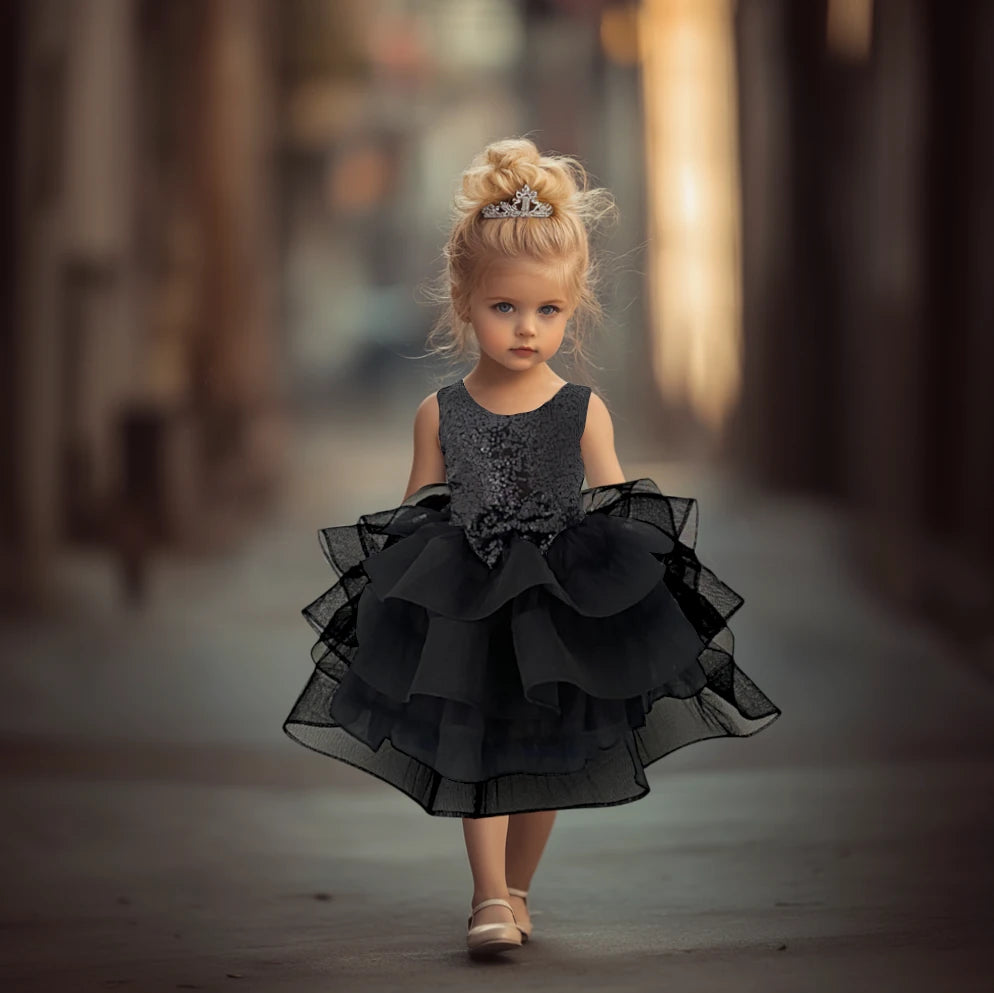 Grace Black Formal Tutu Dress