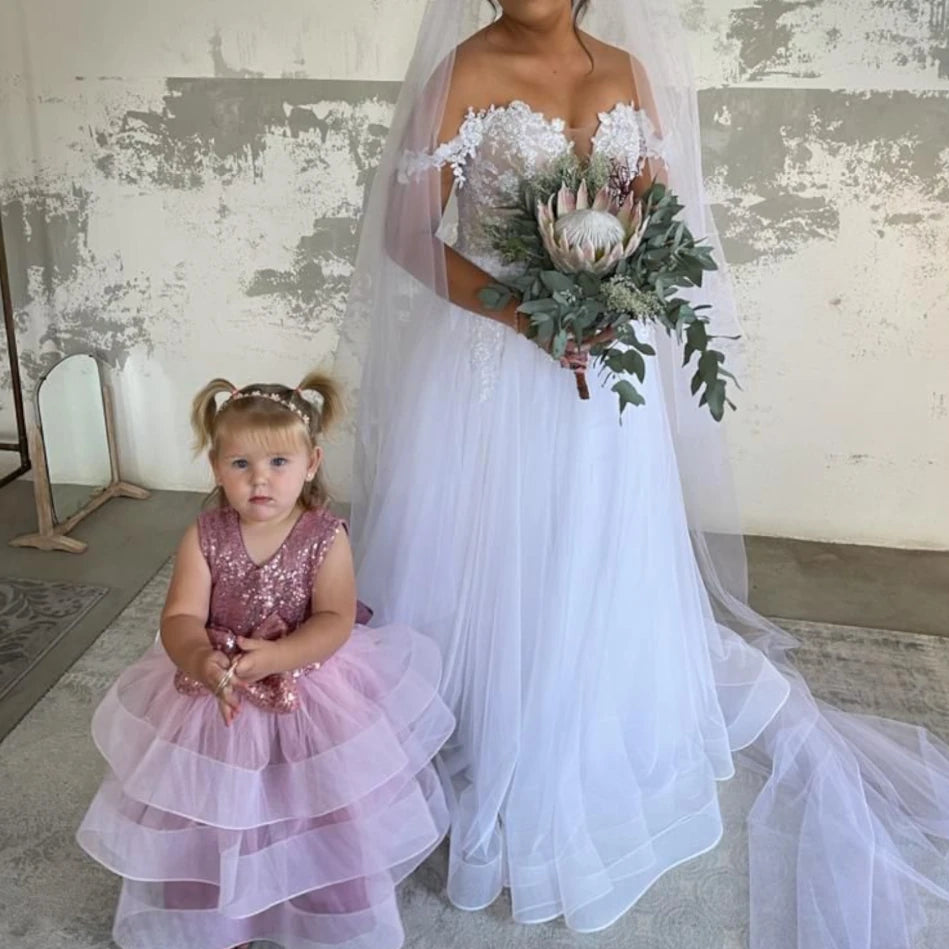Calista Pink Sequin Tutu Dress