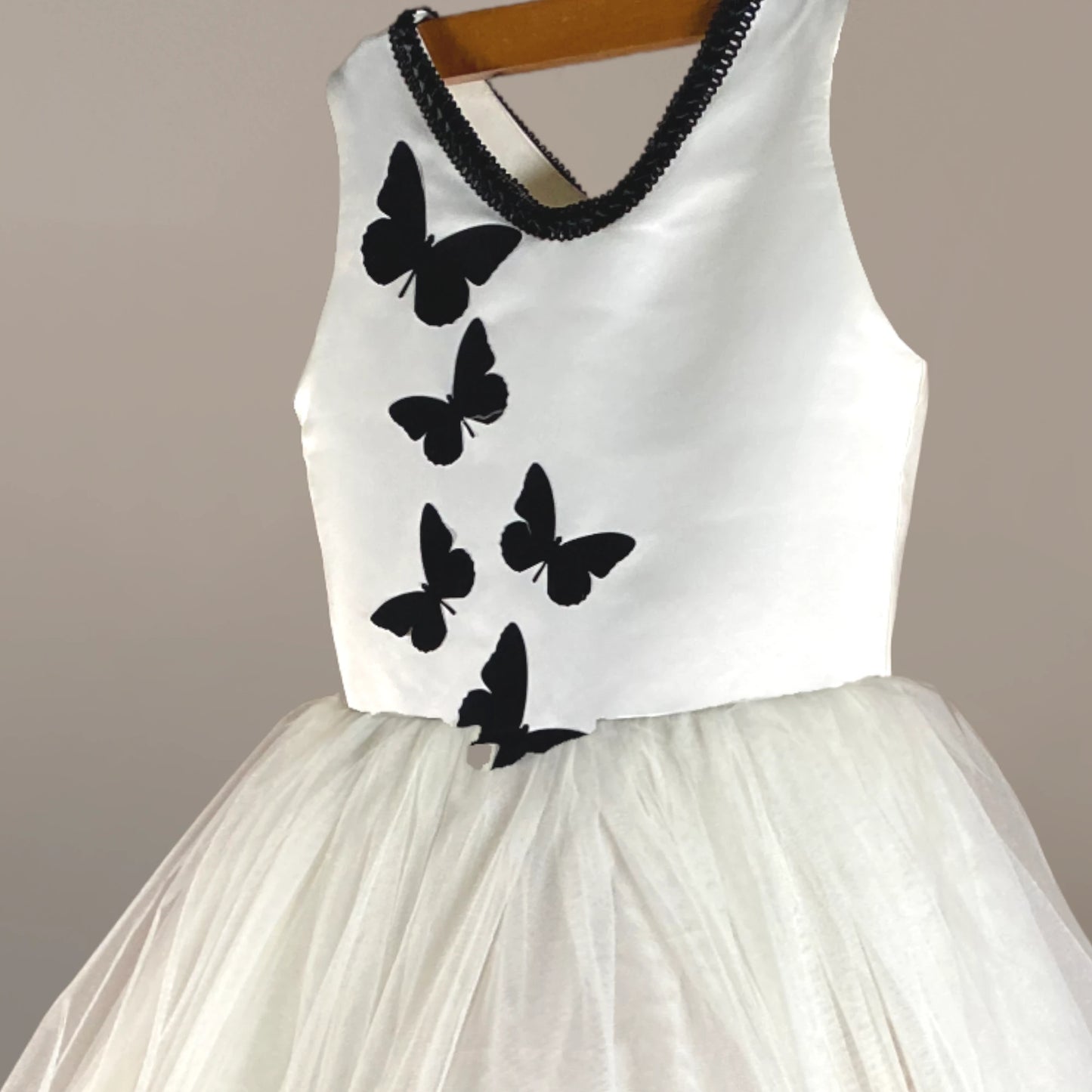 Juniper Black Butterfly Gown
