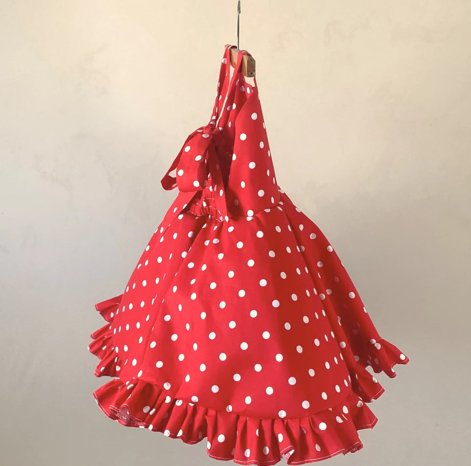 Red Polka Dot Twirl Dress