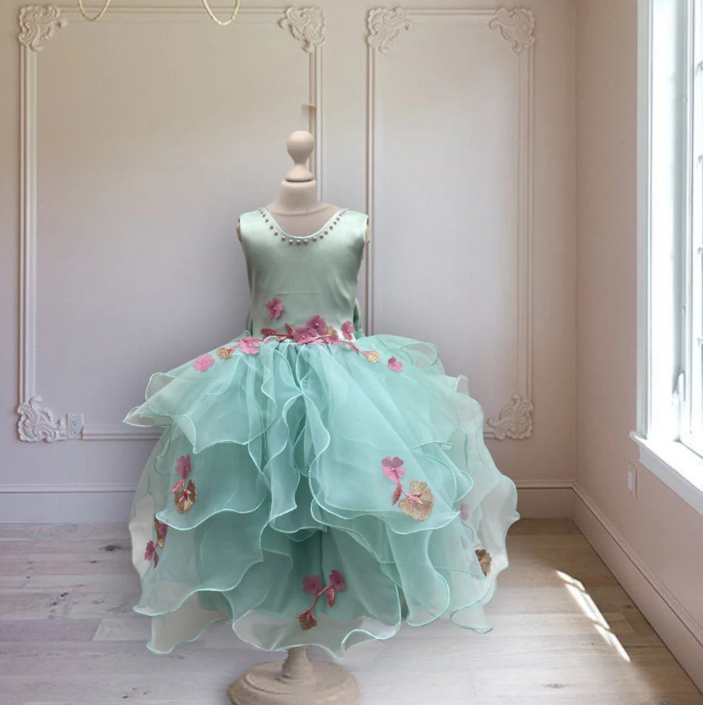 Penelope ruffled floral dress