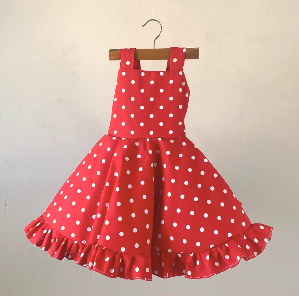 Red Polka Dot Twirl Dress