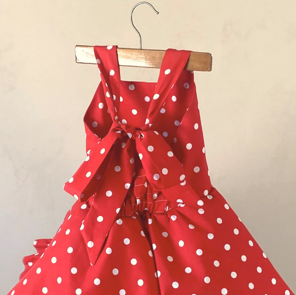 Red Polka Dot Twirl Dress