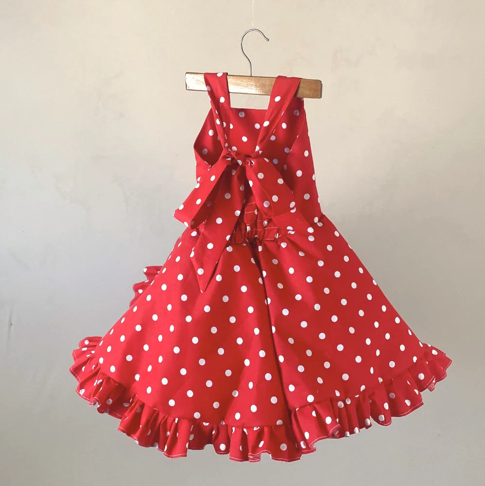 Red Polka Dot Twirl Dress