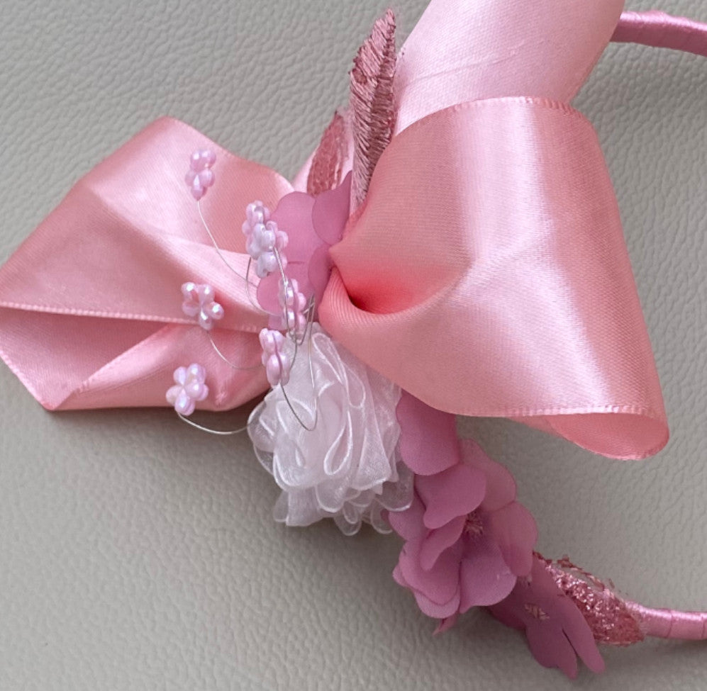 Floral spring headband