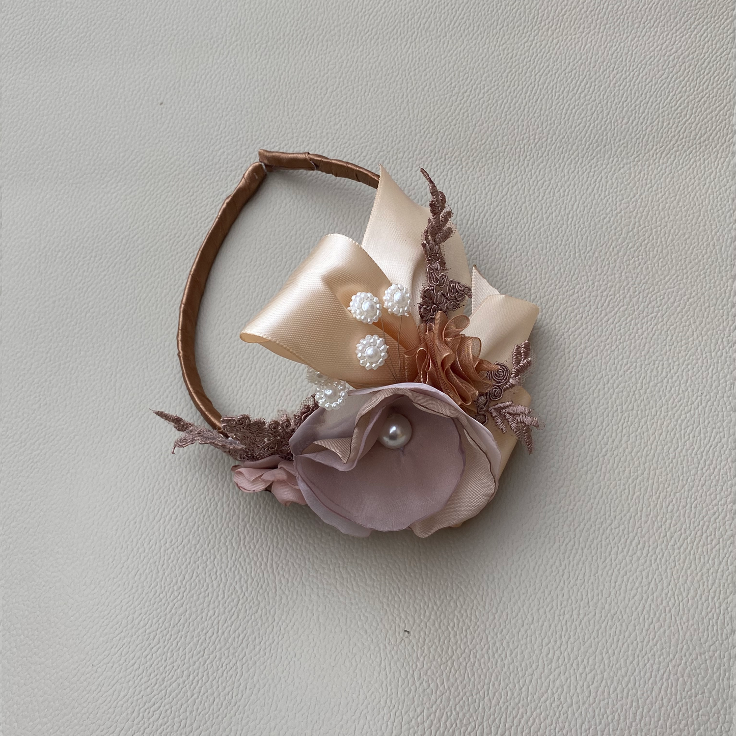Floral lace headband
