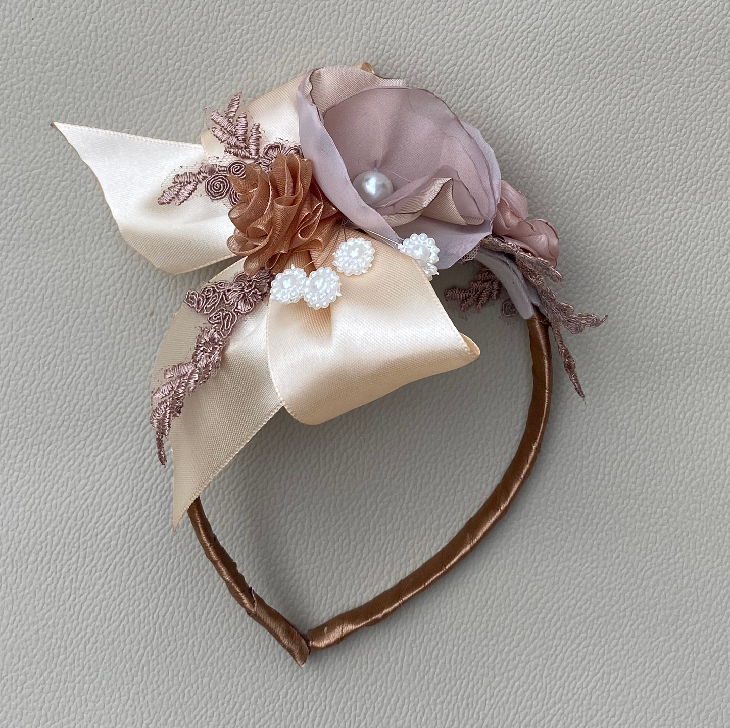 Floral lace headband