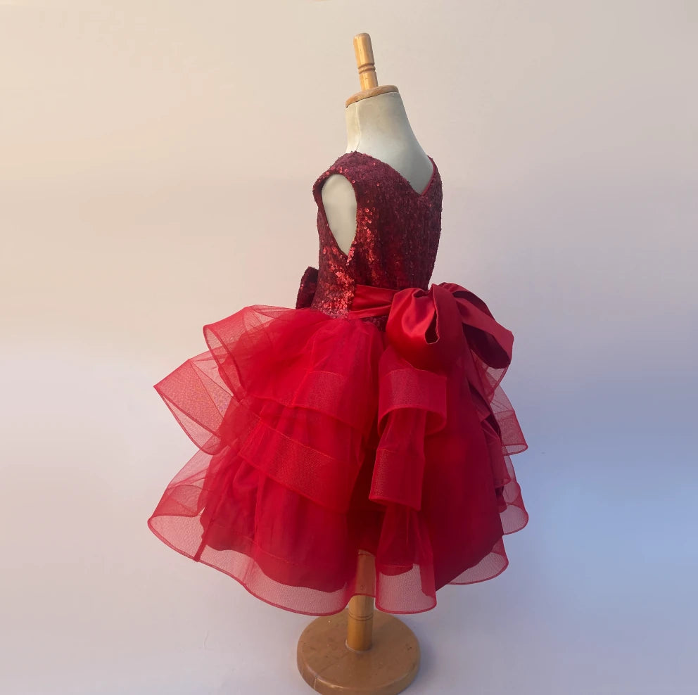 Cora princess red tutu dress