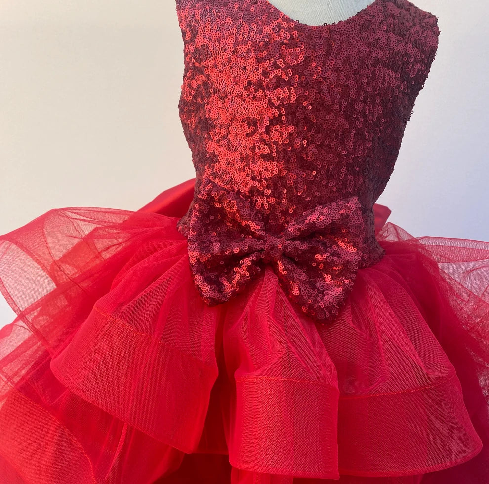 Cora princess red tutu dress