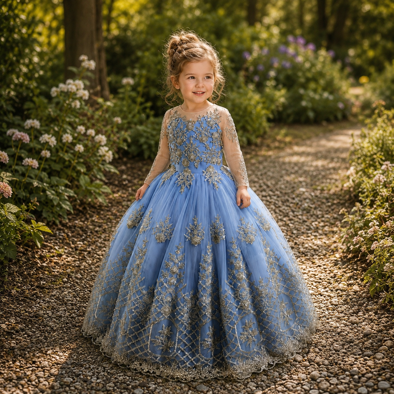 Blue Starlight Princess Gown
