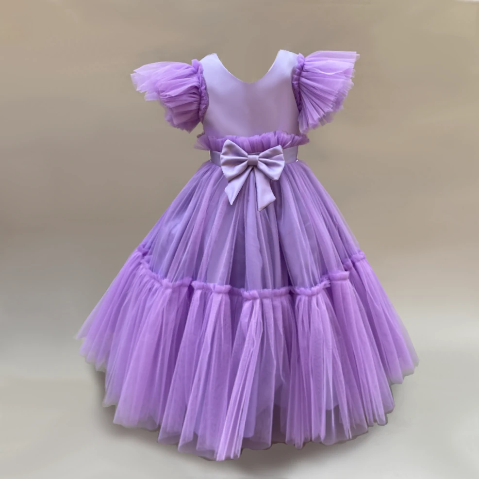 Beatrix Lilac Tulle Gown