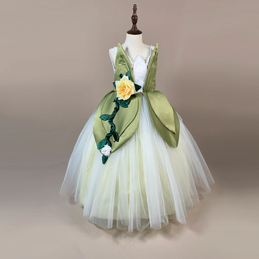 Talia Green Forest Fairy Gown