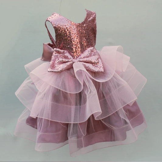 Calista Pink Sequin Tutu Dress