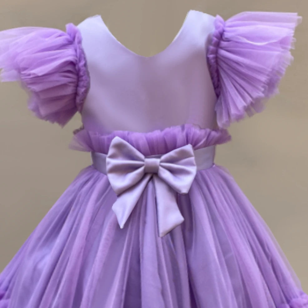 Beatrix Lilac Tulle Gown