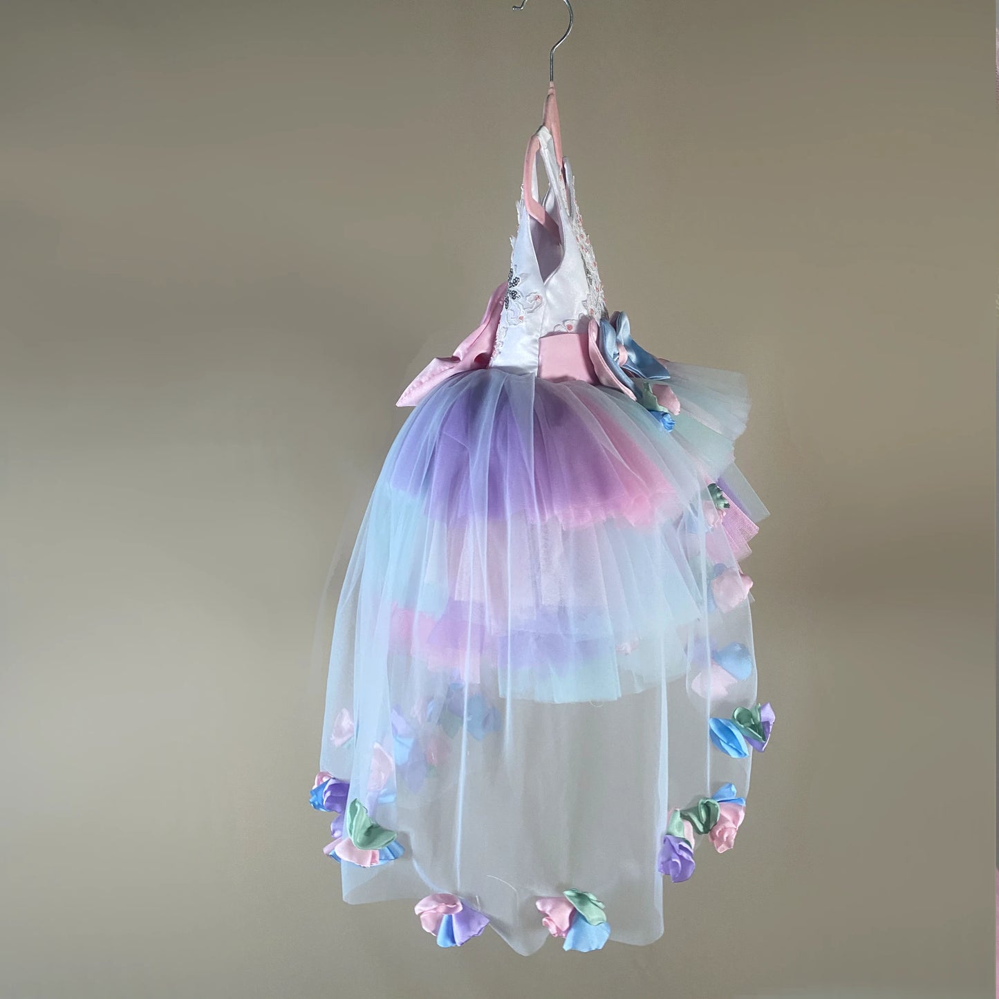 Lyra Pastel Tutu Dress with Train