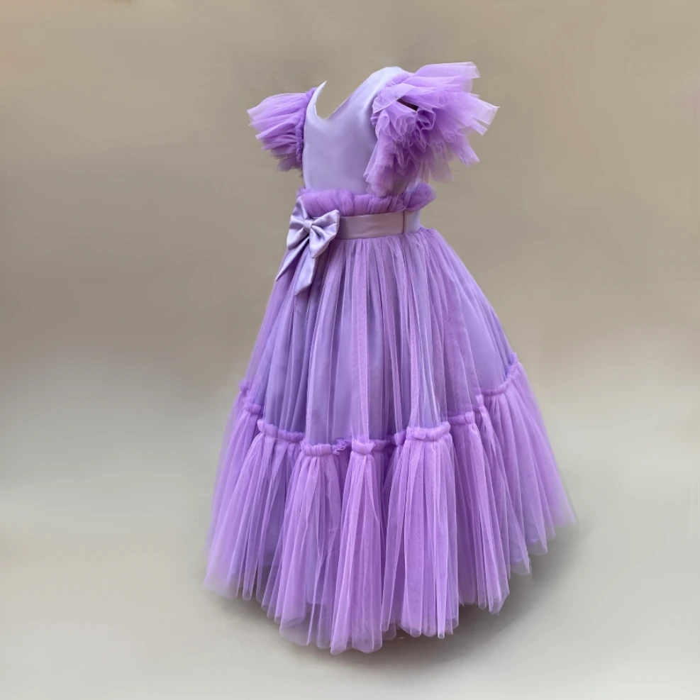 Beatrix Lilac Tulle Gown