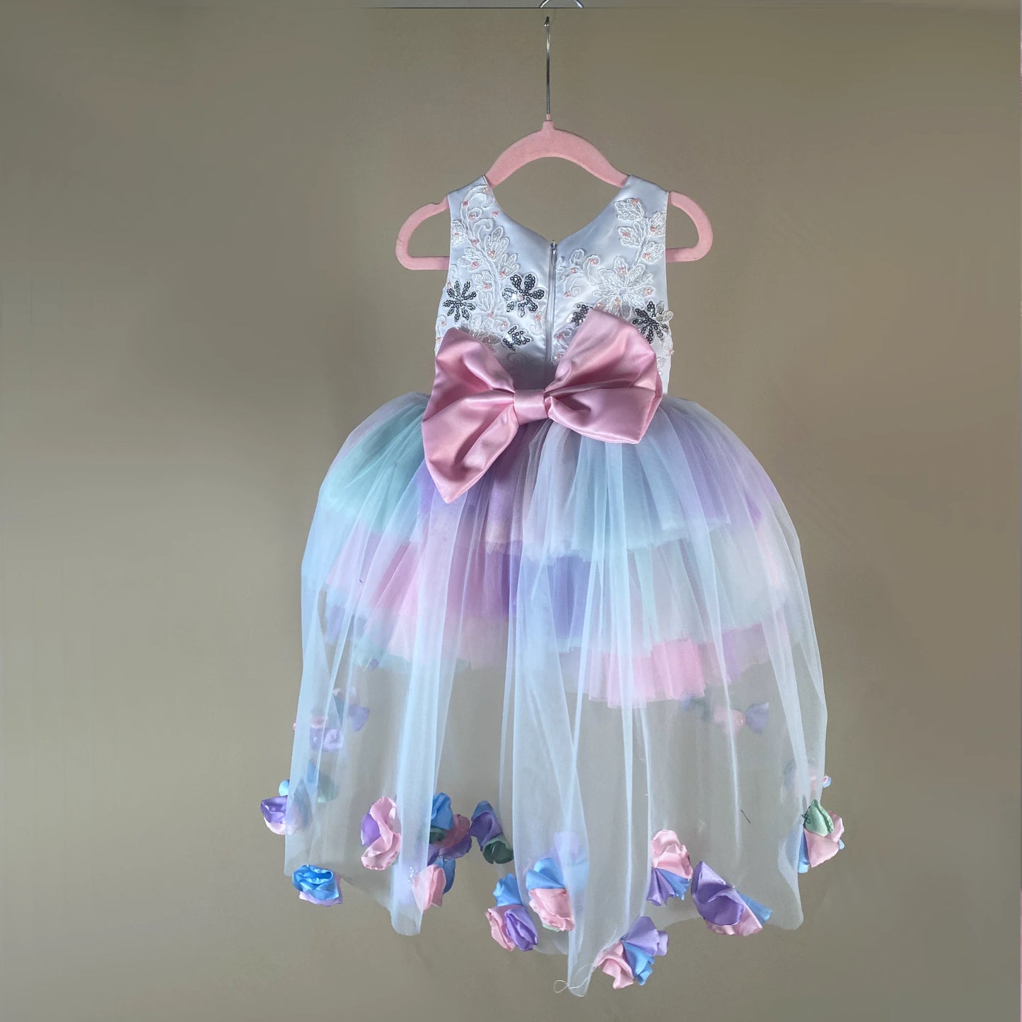 Lyra Pastel Tutu Dress with Train