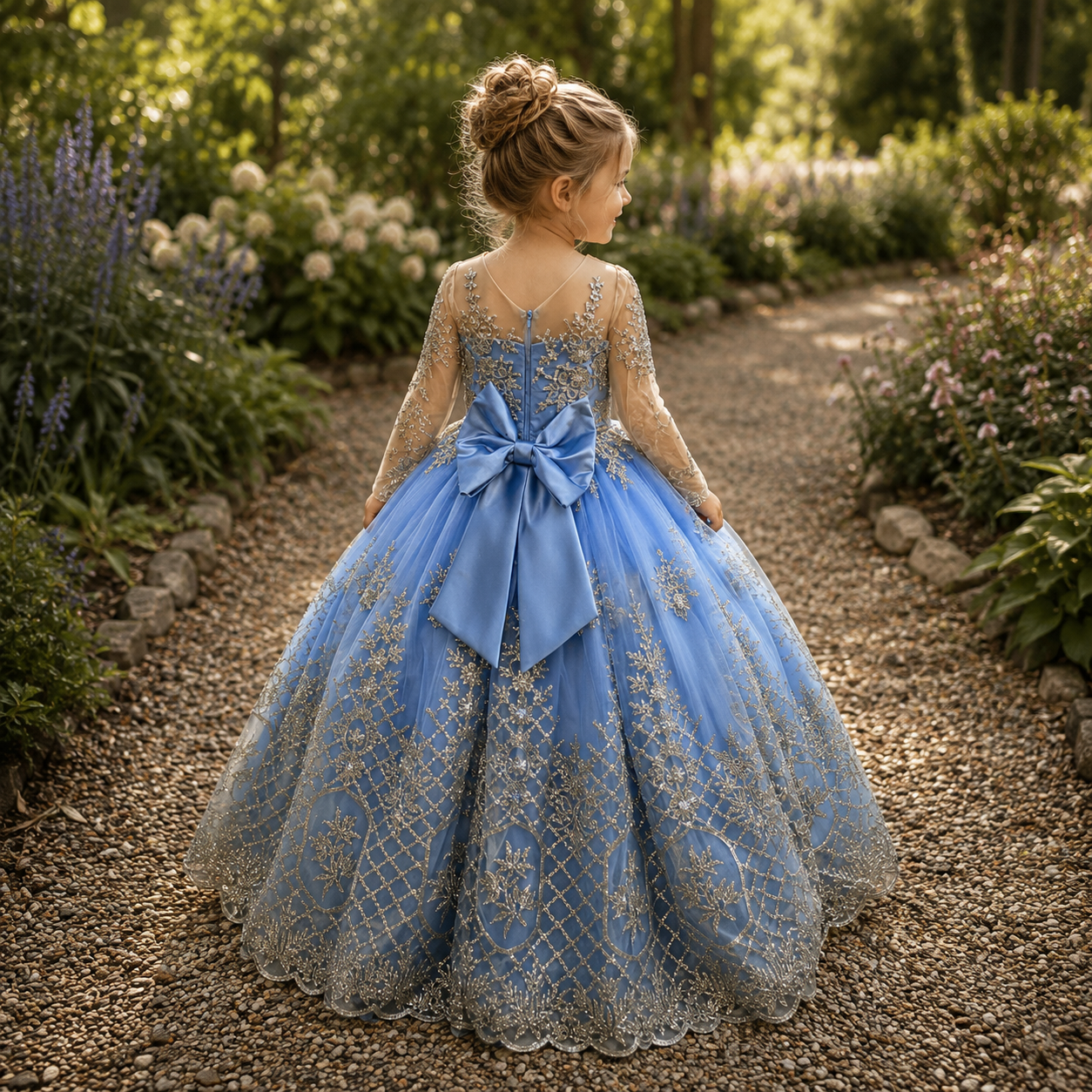 Blue Starlight Princess Gown