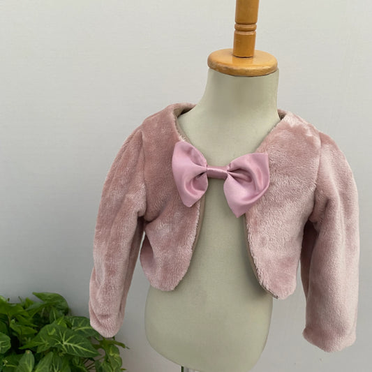 Mauve pink sleeved bolero