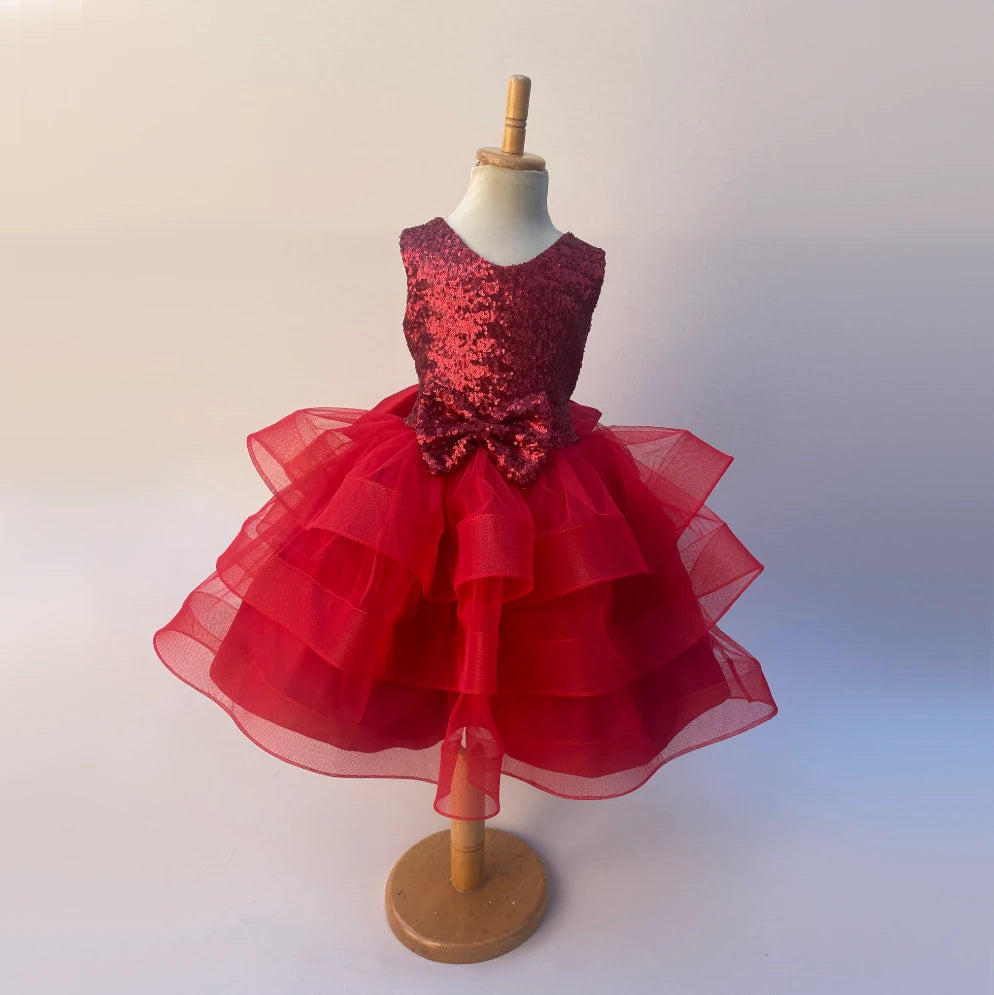 Cora princess red tutu dress