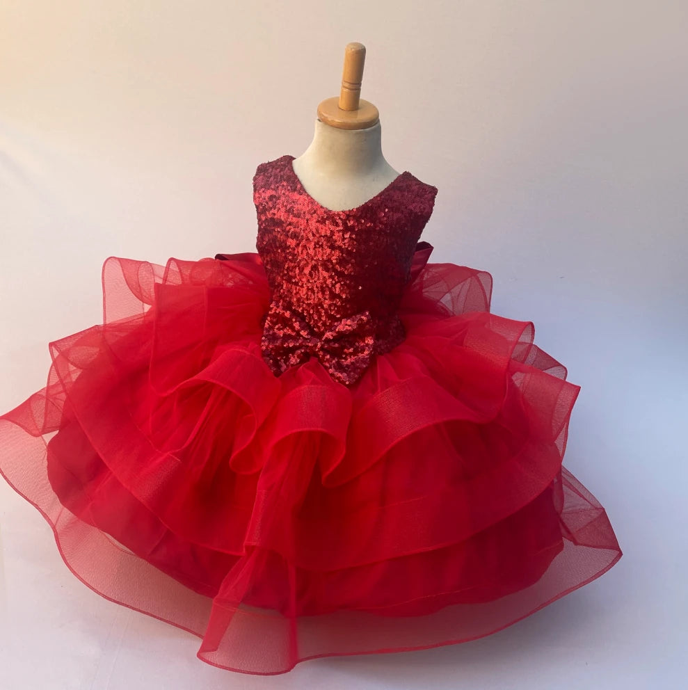 Cora princess red tutu dress