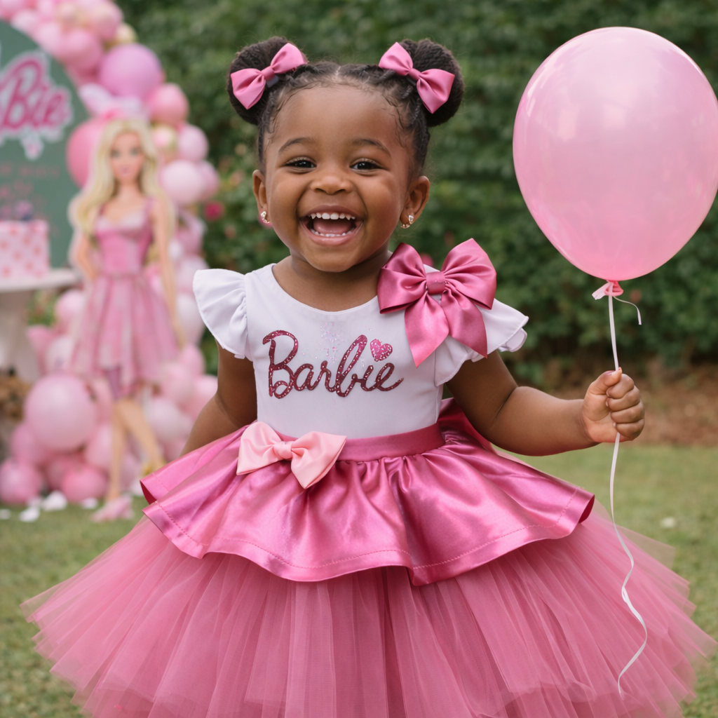 Princess Barbie Pink Tutu Dress