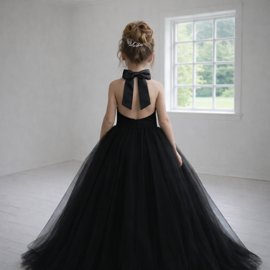 Black Couture Formal Occasion Dress