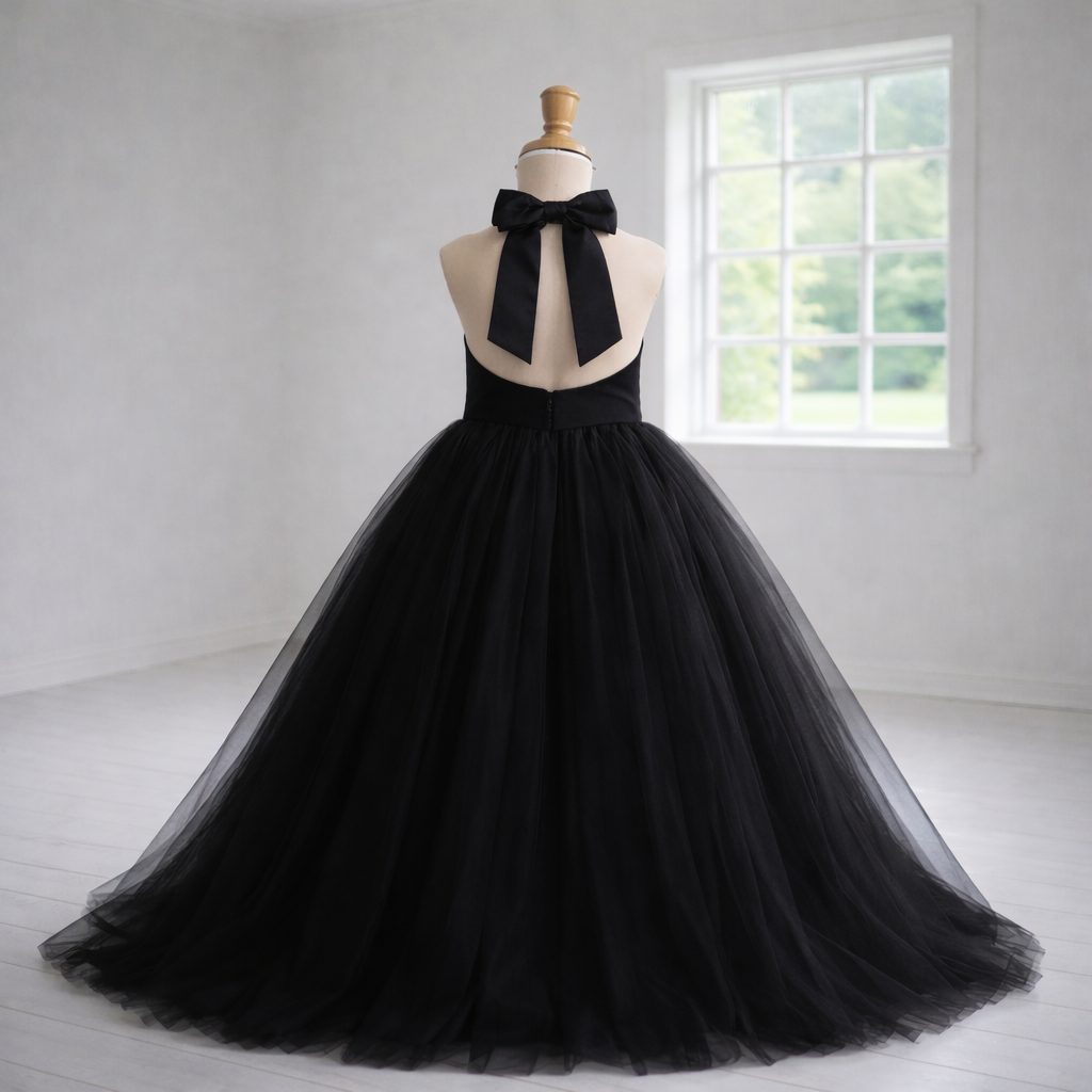 Black Couture Formal Occasion Dress