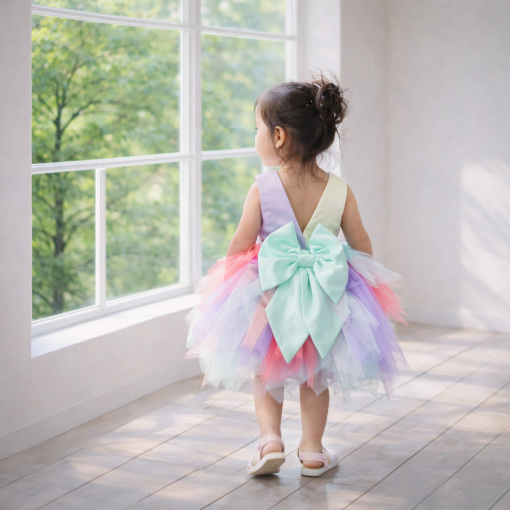 Pastel Rainbow Tutu Dress