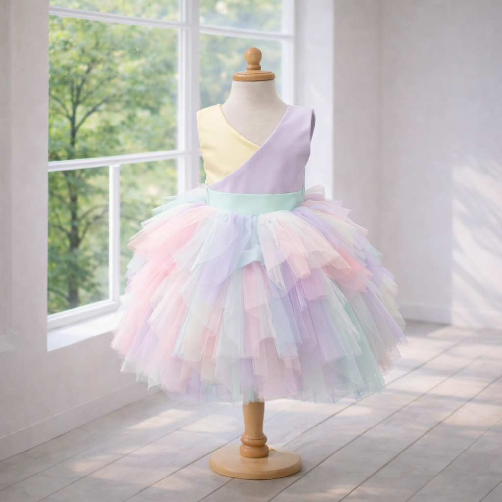 Pastel Rainbow Tutu Dress
